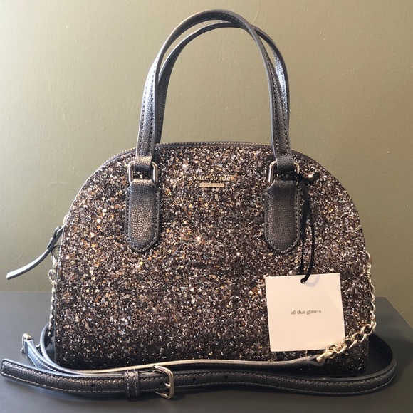 kate spade Handbags - KATE♠️SPADE MINI REILEY Glitter Satchel Crossbody
